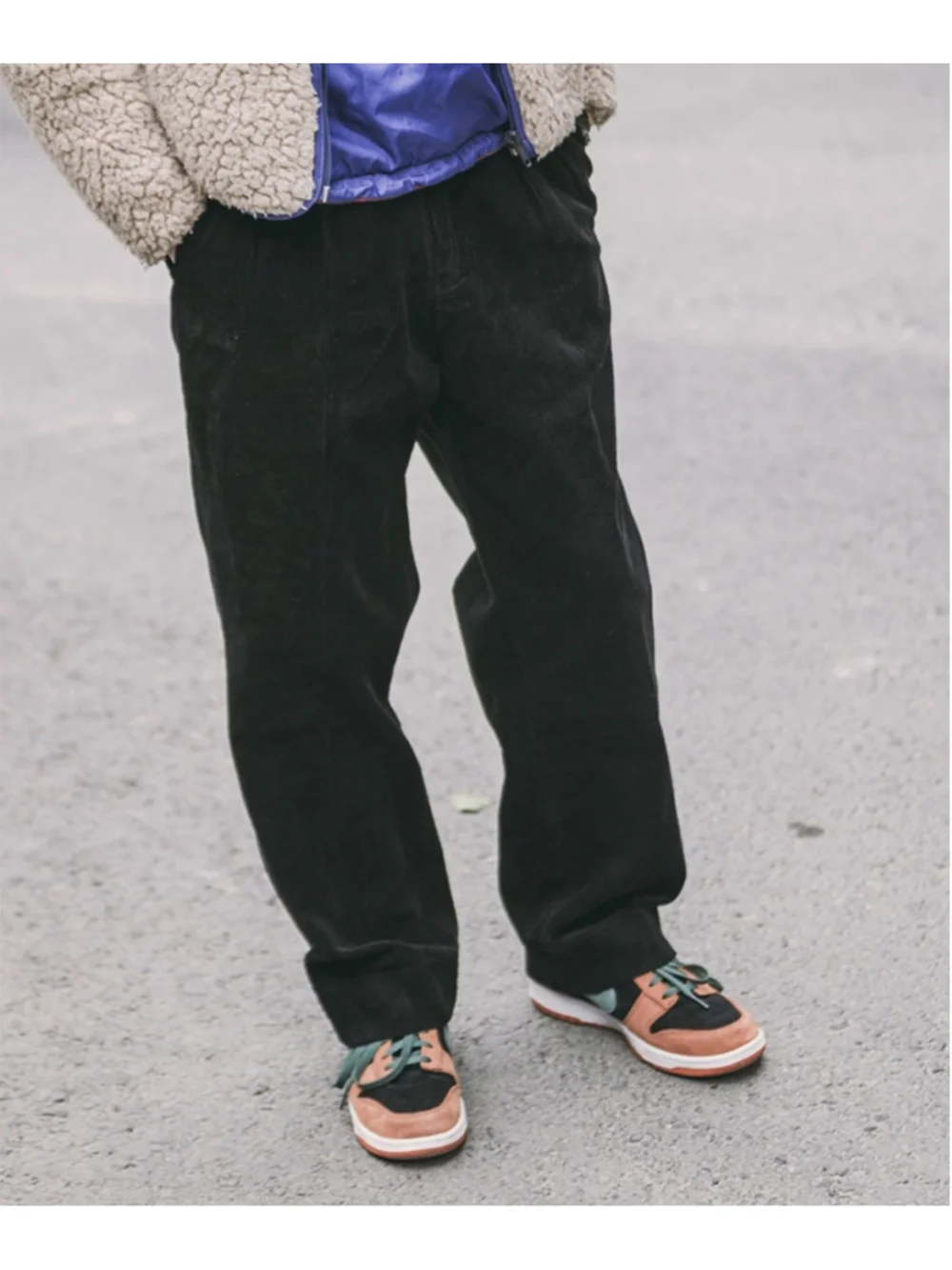 12.5 oz 8 Wale Corduroy Trousers - Black Non Stock Mfg. Co. XL USA SHIP